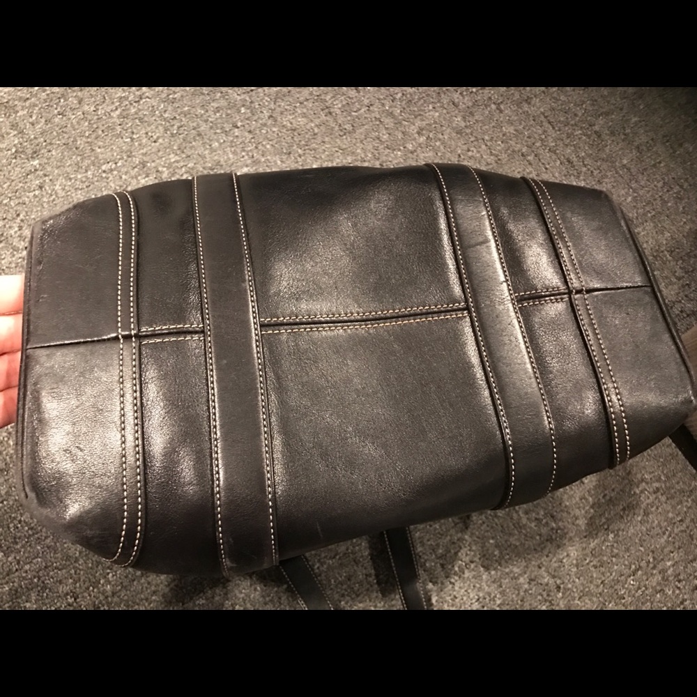Coach leather tote bag